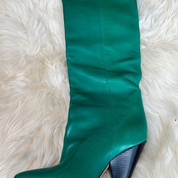 Isabel Marant Shoes - Isabel Marant green leather boots